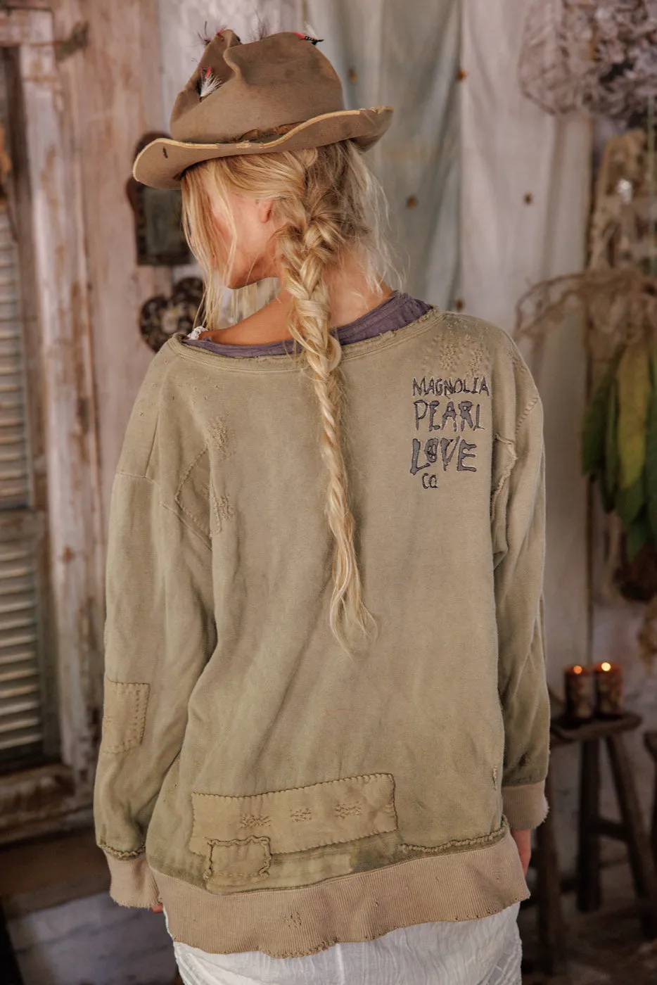 Fleece Riehl Henley sold by Magnolia Pearl product image thumbnail 4