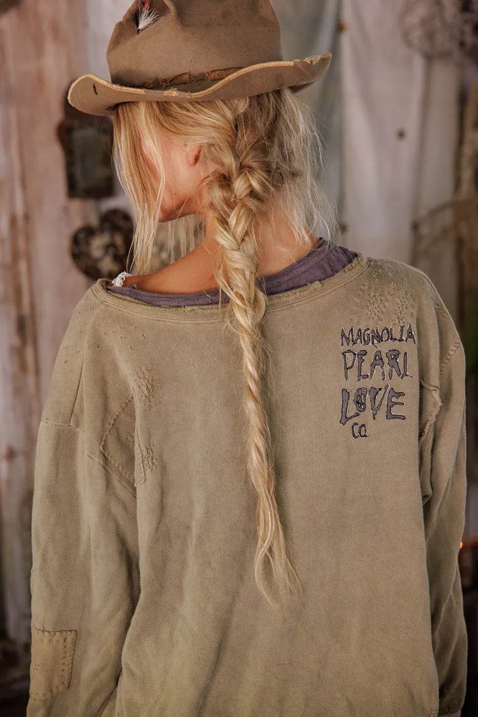 Fleece Riehl Henley sold by Magnolia Pearl product image thumbnail 5