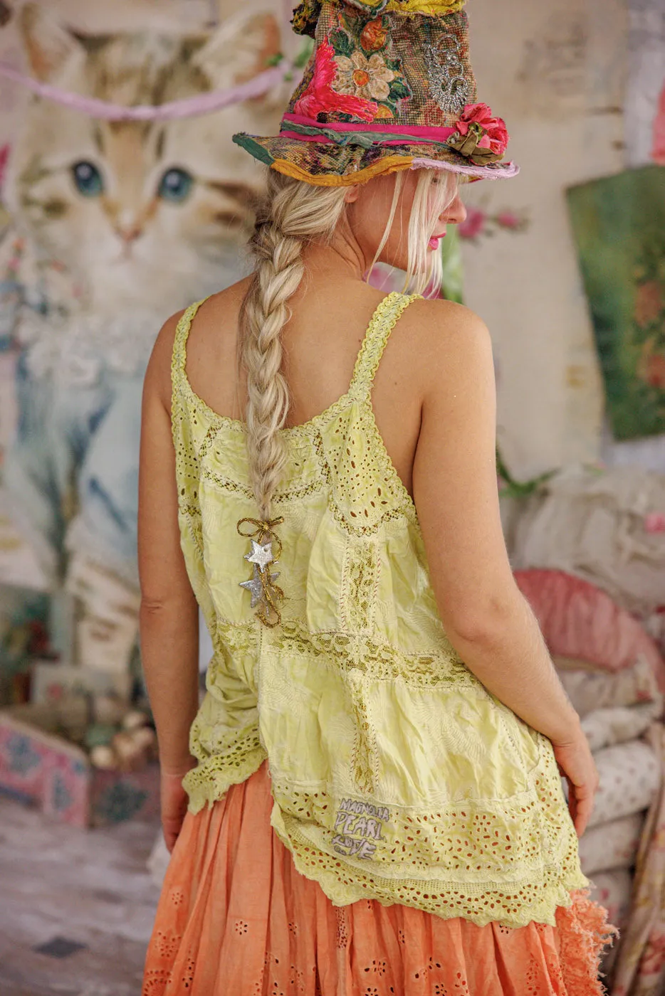 Eyelet Clementine Tank sold by Magnolia Pearl product image thumbnail 4