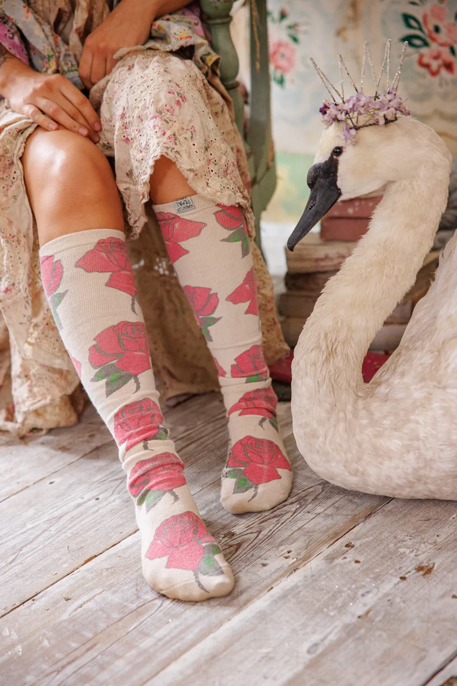 All For Roses OTK Socks sold by Magnolia Pearl product image thumbnail 2