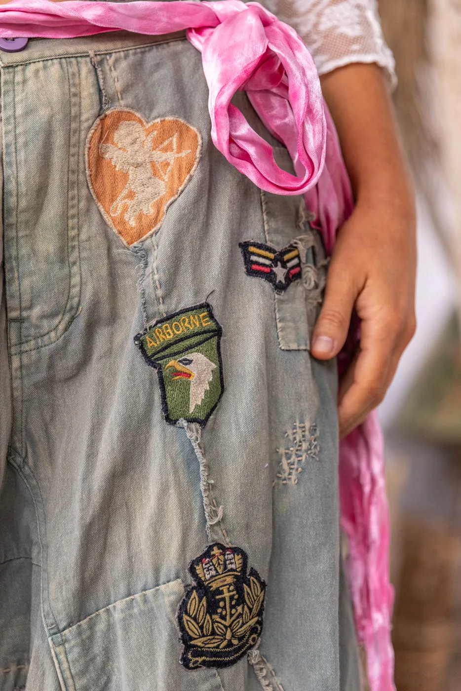 Embroidered Patch Joni Trousers sold by Magnolia Pearl product image thumbnail 5