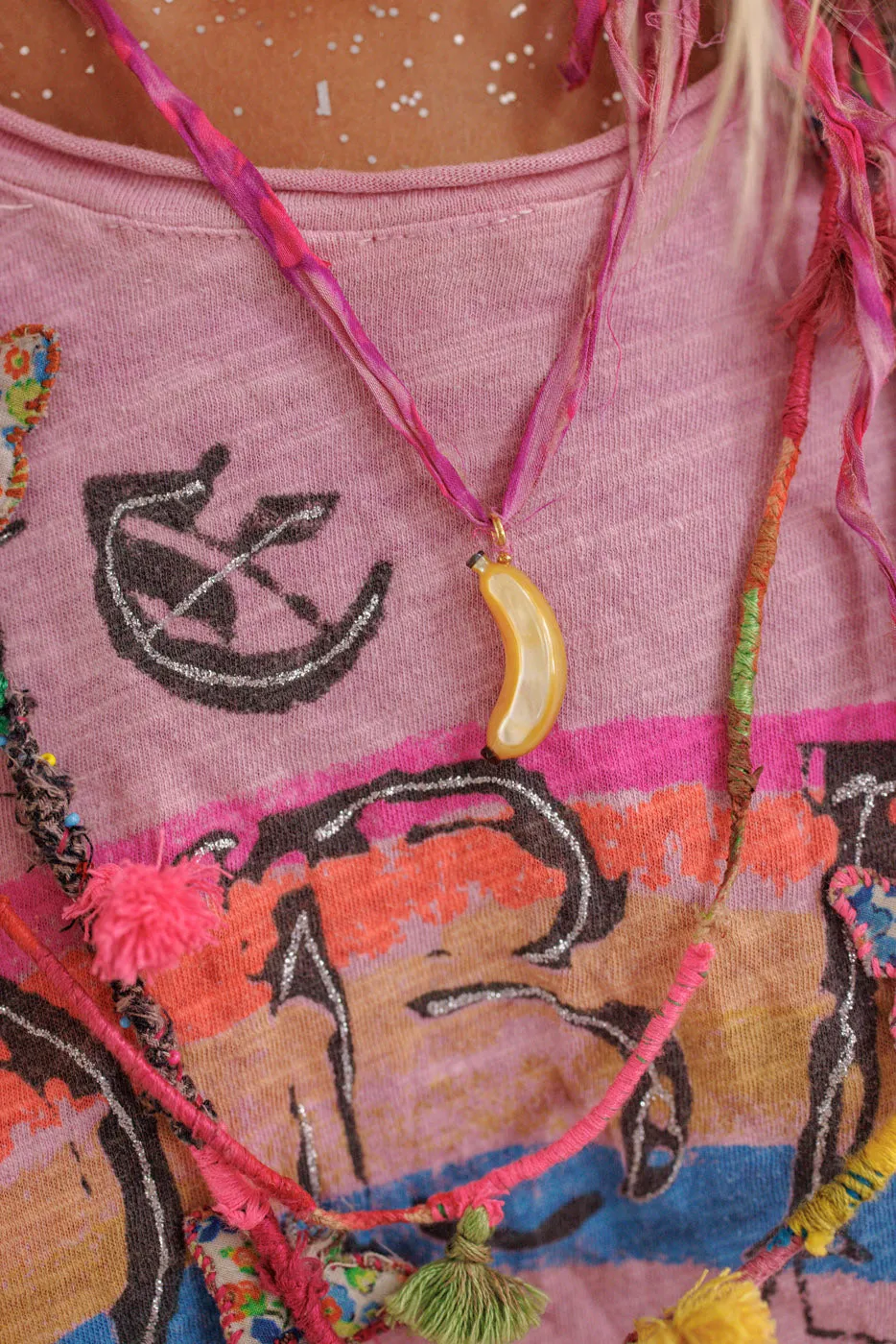 Mother-of-Pearl Banana Pendant sold by Magnolia Pearl product image thumbnail 2