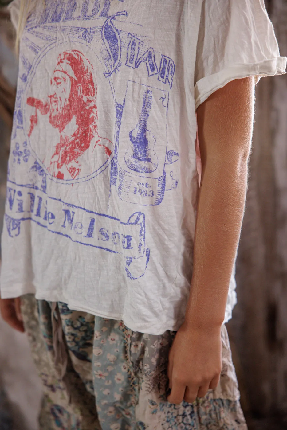 Willie Nelson Blue Star Tee sold by Magnolia Pearl product image thumbnail 4