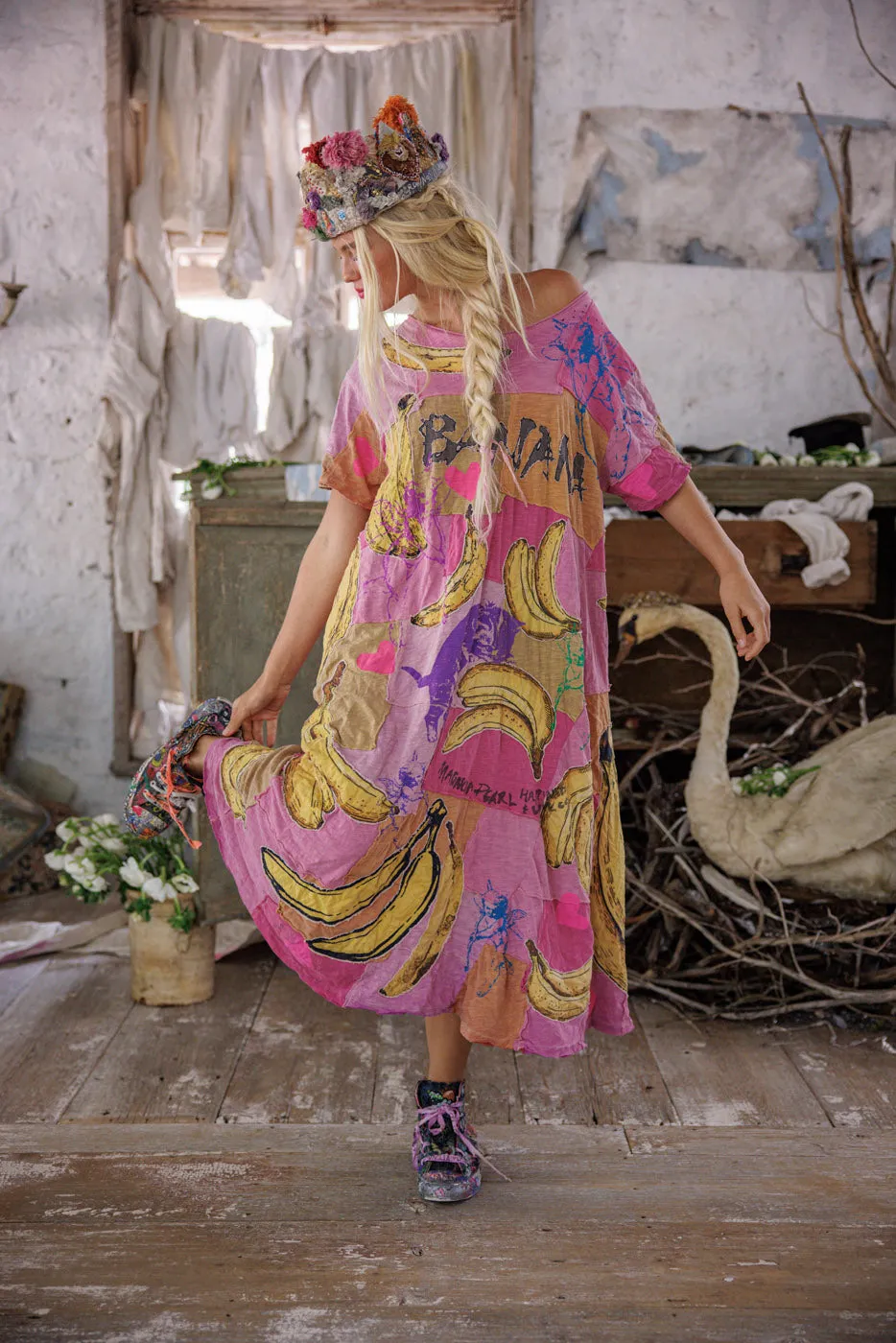 Funk N' Junk Graphics Tee Dress sold by Magnolia Pearl