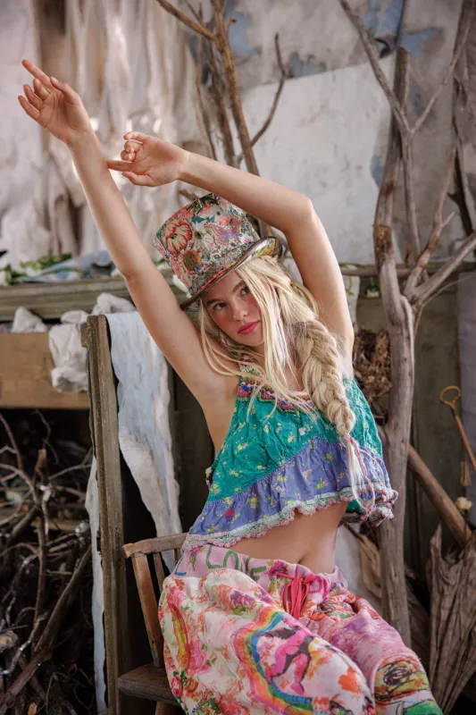 Olive Crochet Ruffle Cami sold by Magnolia Pearl