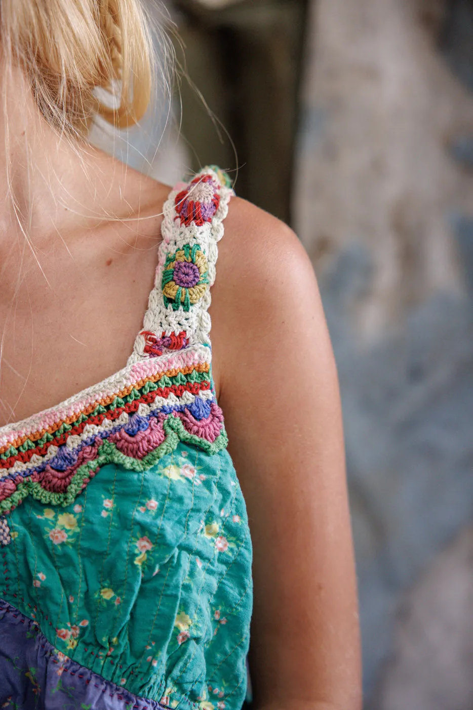 Olive Crochet Ruffle Cami sold by Magnolia Pearl product image thumbnail 3