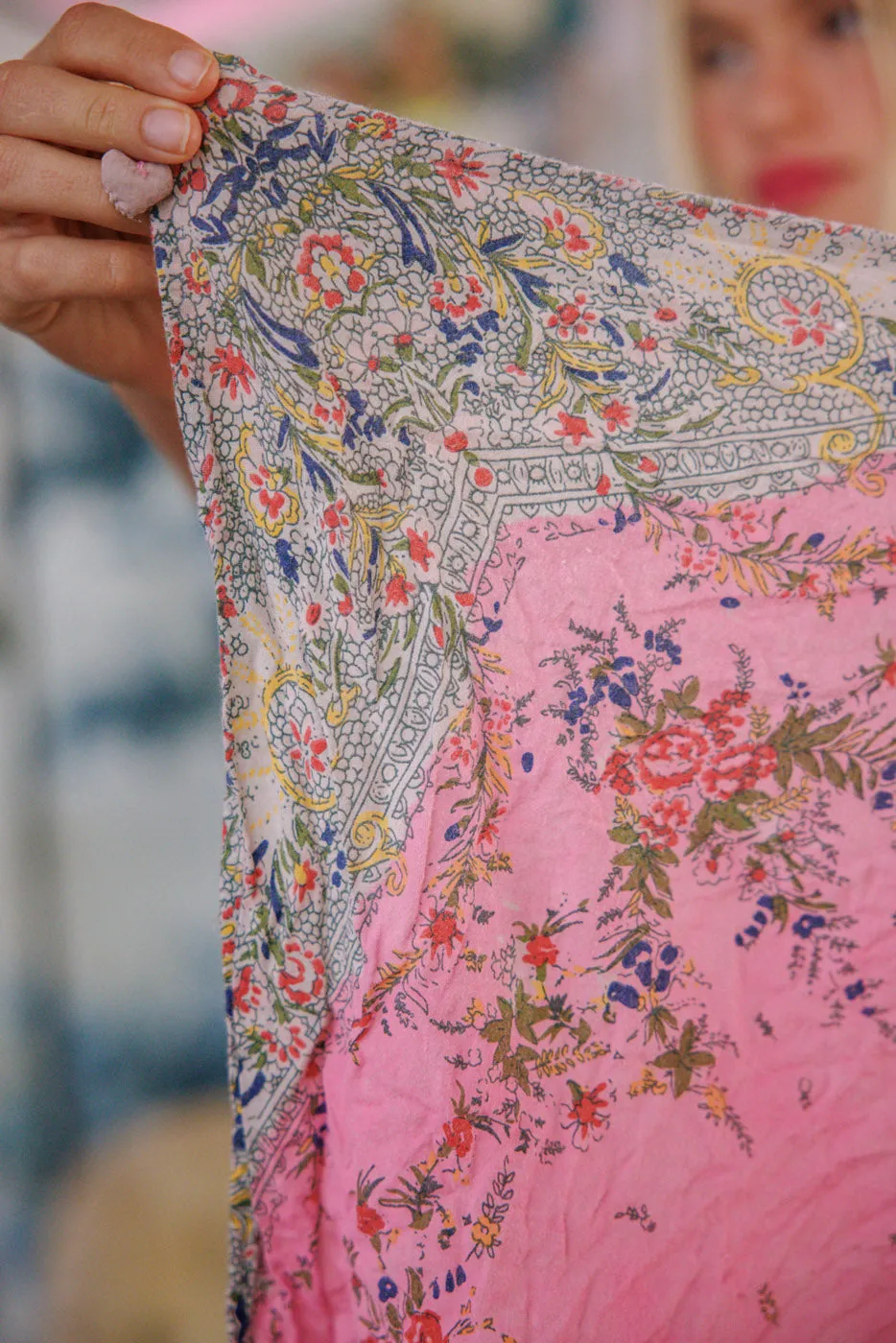 Agathe French Floral Scarf sold by Magnolia Pearl product image thumbnail 5