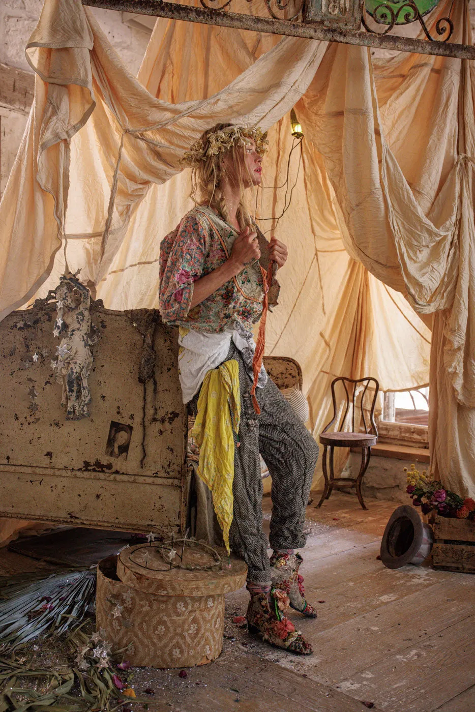 Kalamkari Andhra Jacket sold by Magnolia Pearl product image thumbnail 3