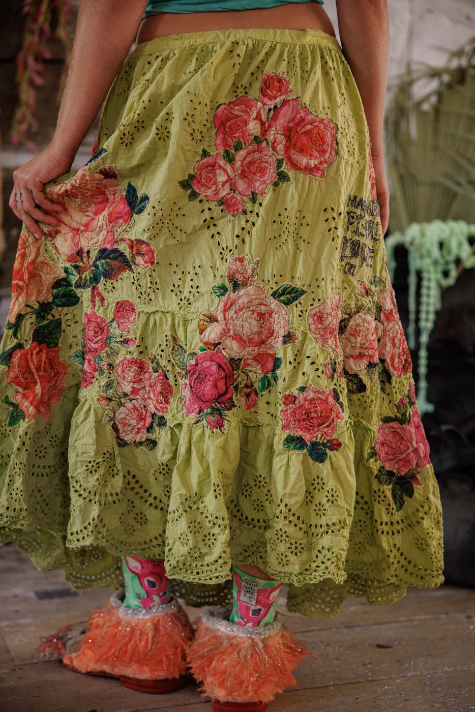 Eyelet Lala Skirt sold by Magnolia Pearl product image thumbnail 5