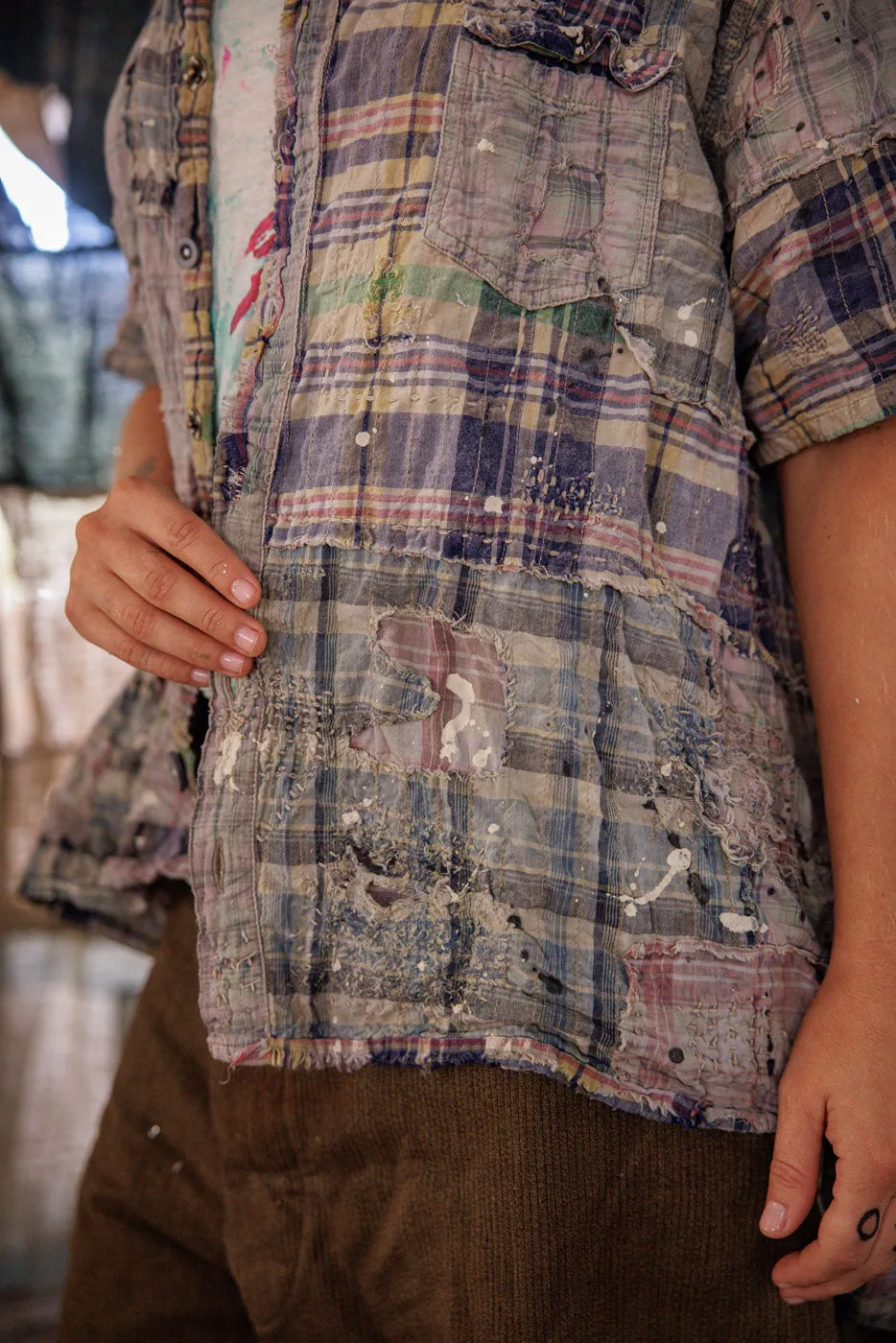 YD Patchwork Perletta Shirt sold by Magnolia Pearl product image thumbnail 5