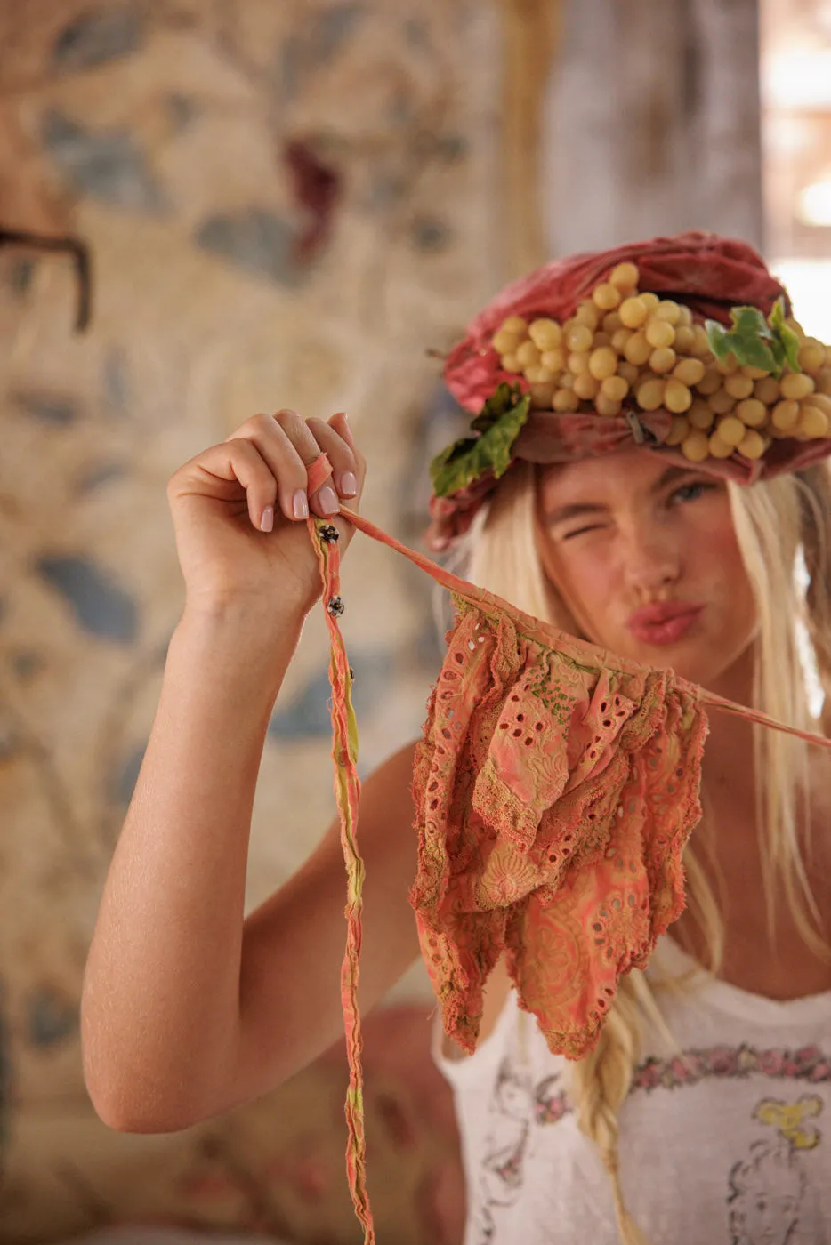 Embroidered Fairen Jabot sold by Magnolia Pearl product image thumbnail 5