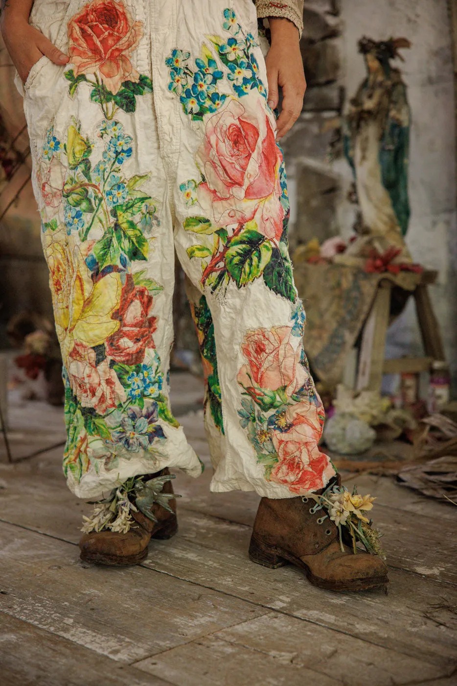 Birdie Bouquet Benjamin Overalls sold by Magnolia Pearl product image thumbnail 3