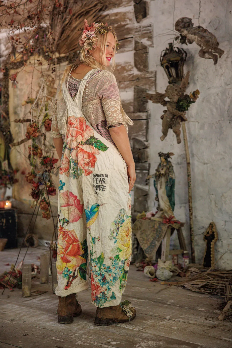 Birdie Bouquet Benjamin Overalls sold by Magnolia Pearl product image thumbnail 4