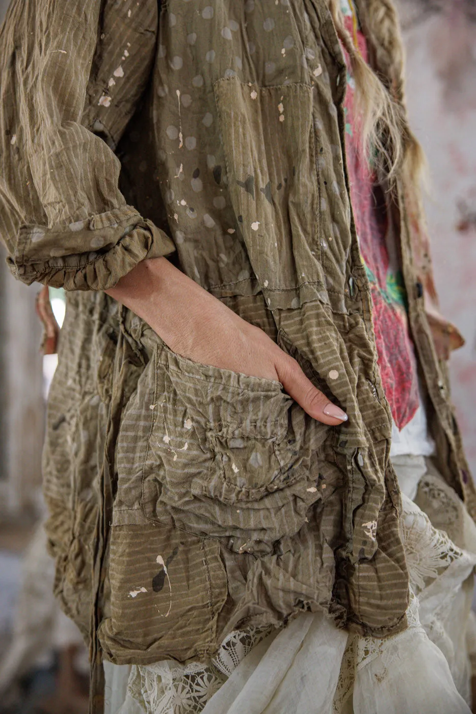 Patchwork Polka Dot Smock sold by Magnolia Pearl product image thumbnail 4