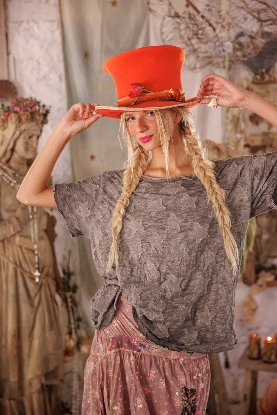 Little Star Appliqué Tee sold by Magnolia Pearl