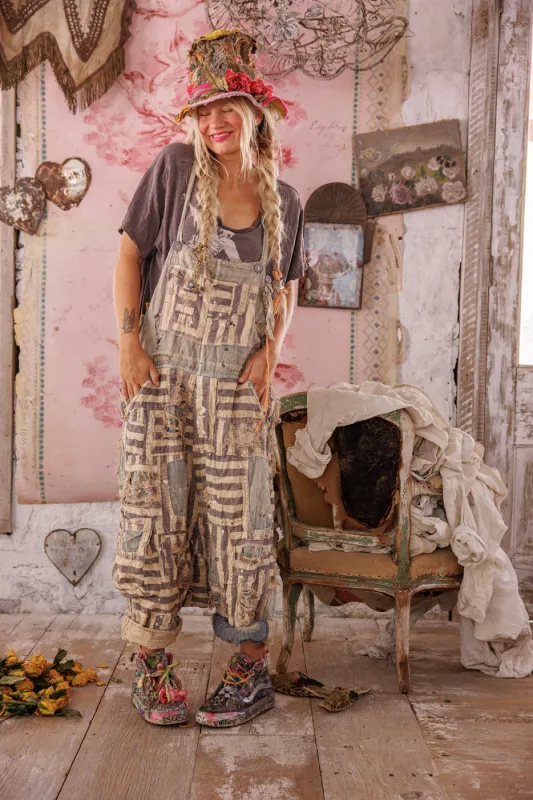 Patchwork Frankie Overalls sold by Magnolia Pearl