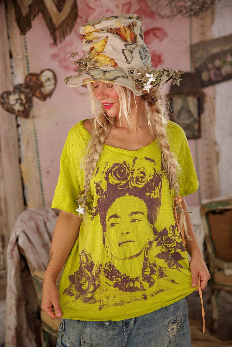 Butterfly Despierta Corazón Tee sold by Magnolia Pearl