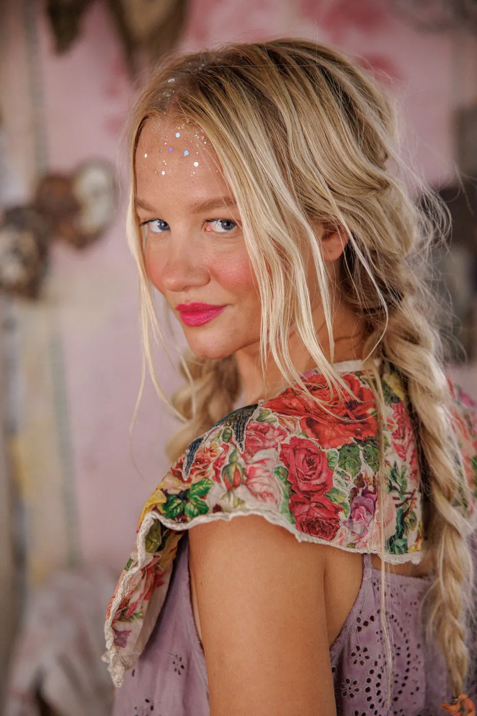 Floral Appliqué Hannes Collar sold by Magnolia Pearl product image thumbnail 5