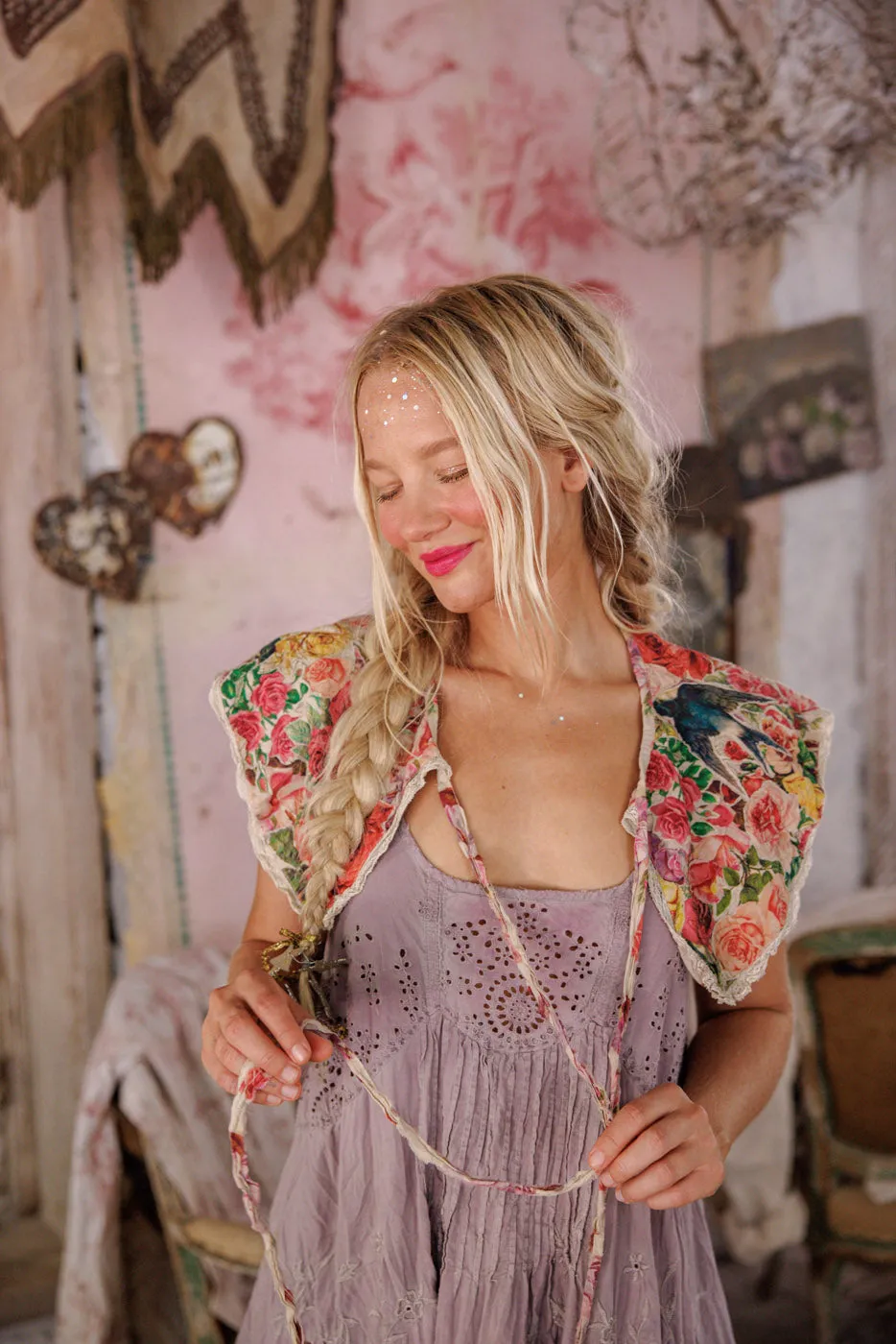 Floral Appliqué Hannes Collar sold by Magnolia Pearl