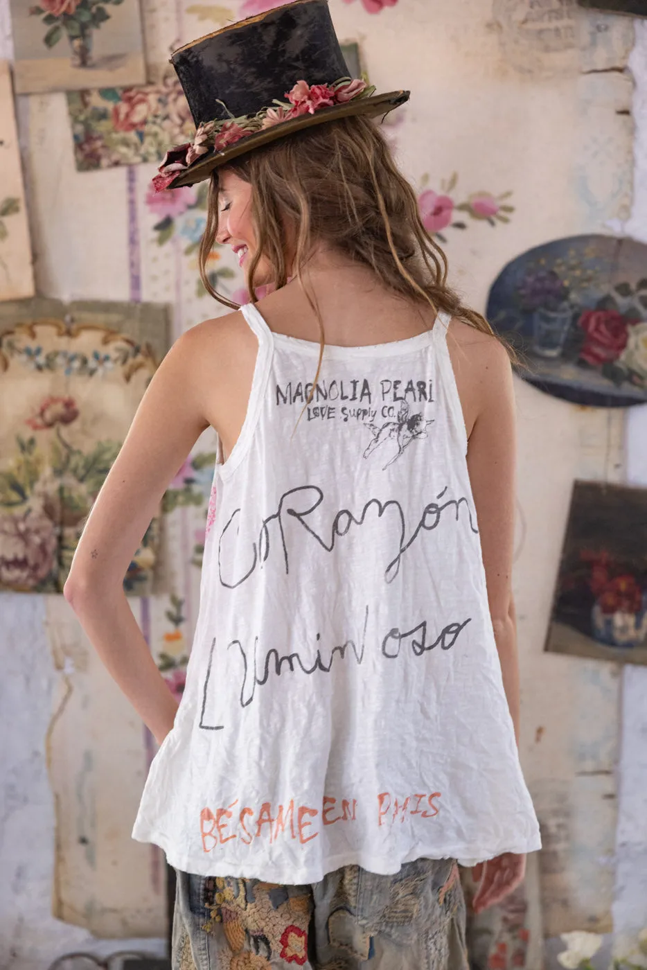 Frida Corazón Luminoso Lana Tank sold by Magnolia Pearl product image thumbnail 5
