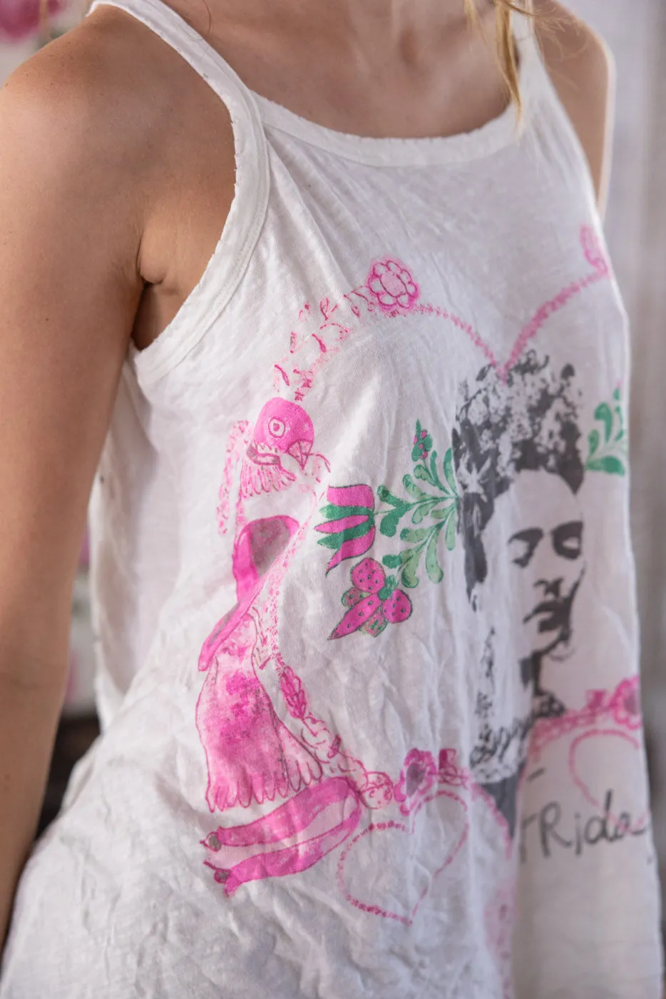Frida Corazón Luminoso Lana Tank sold by Magnolia Pearl product image thumbnail 4