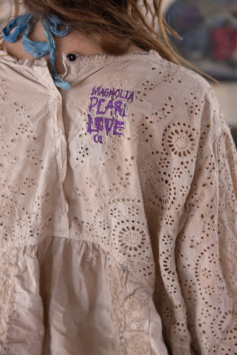 Eyelet Dea Blouse sold by Magnolia Pearl product image thumbnail 5