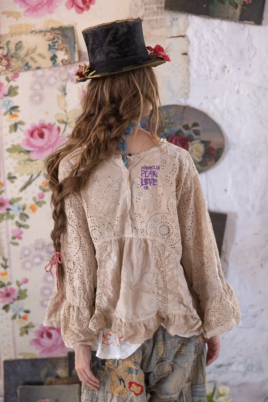 Eyelet Dea Blouse sold by Magnolia Pearl product image thumbnail 4