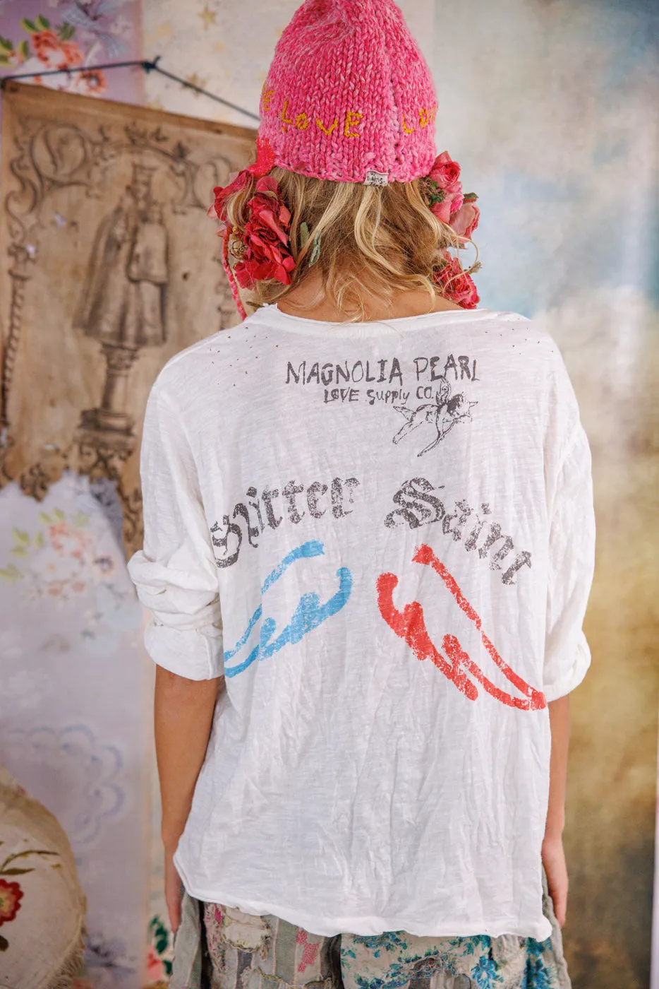 Glitter Saint Viggo Tee sold by Magnolia Pearl product image thumbnail 5