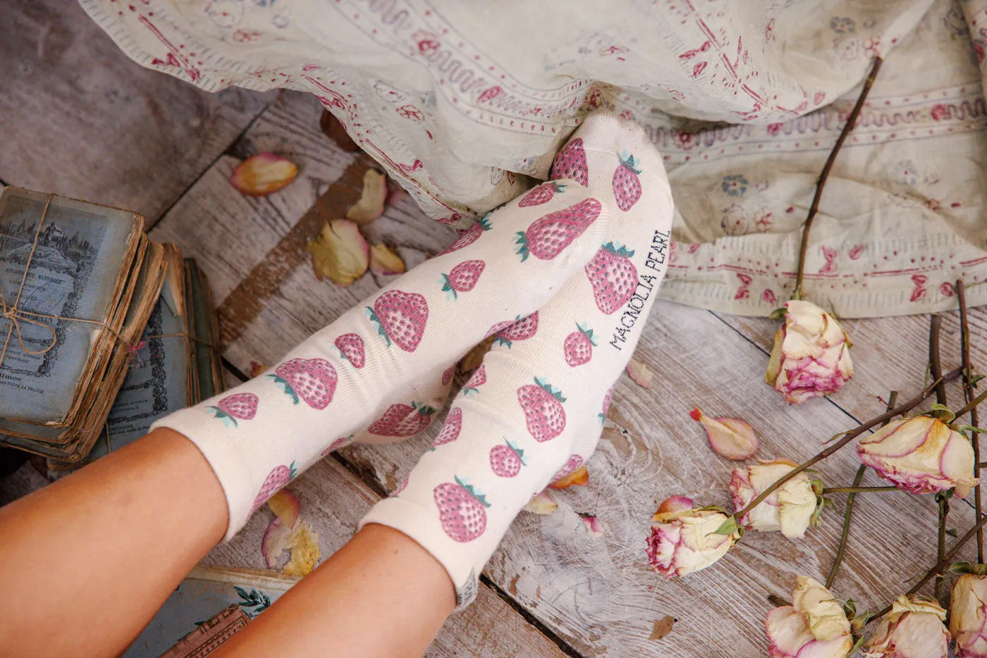 Strawberry MP Socks sold by Magnolia Pearl product image thumbnail 3