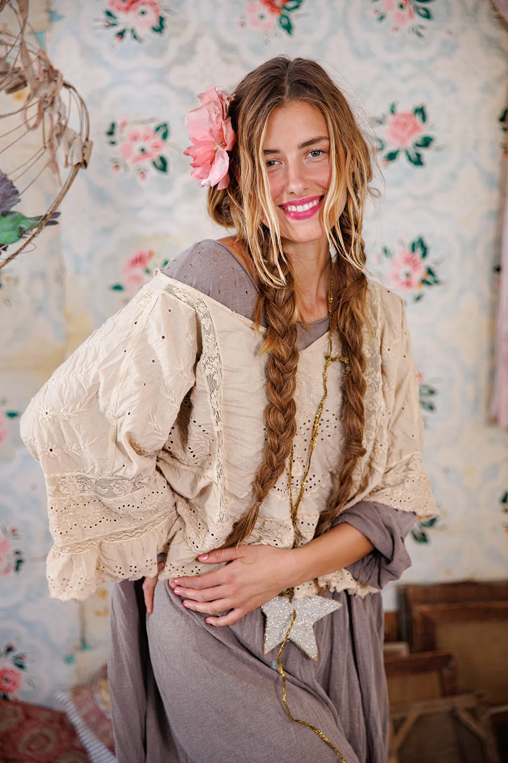 Eyelet Rosemary Blouse sold by Magnolia Pearl product image thumbnail 3