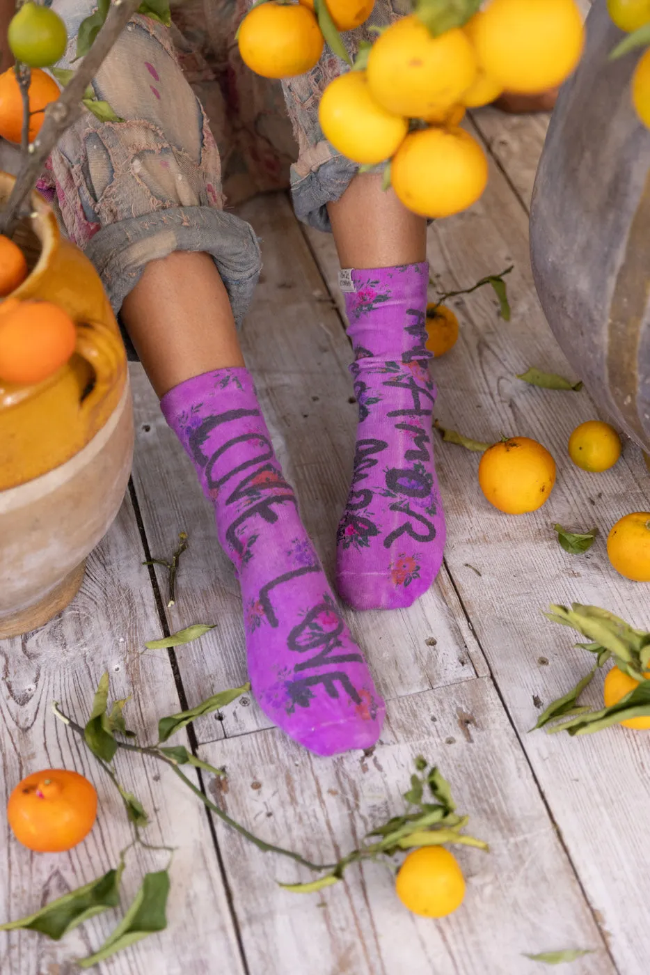 Floral Love Amor MP Socks sold by Magnolia Pearl product image thumbnail 2