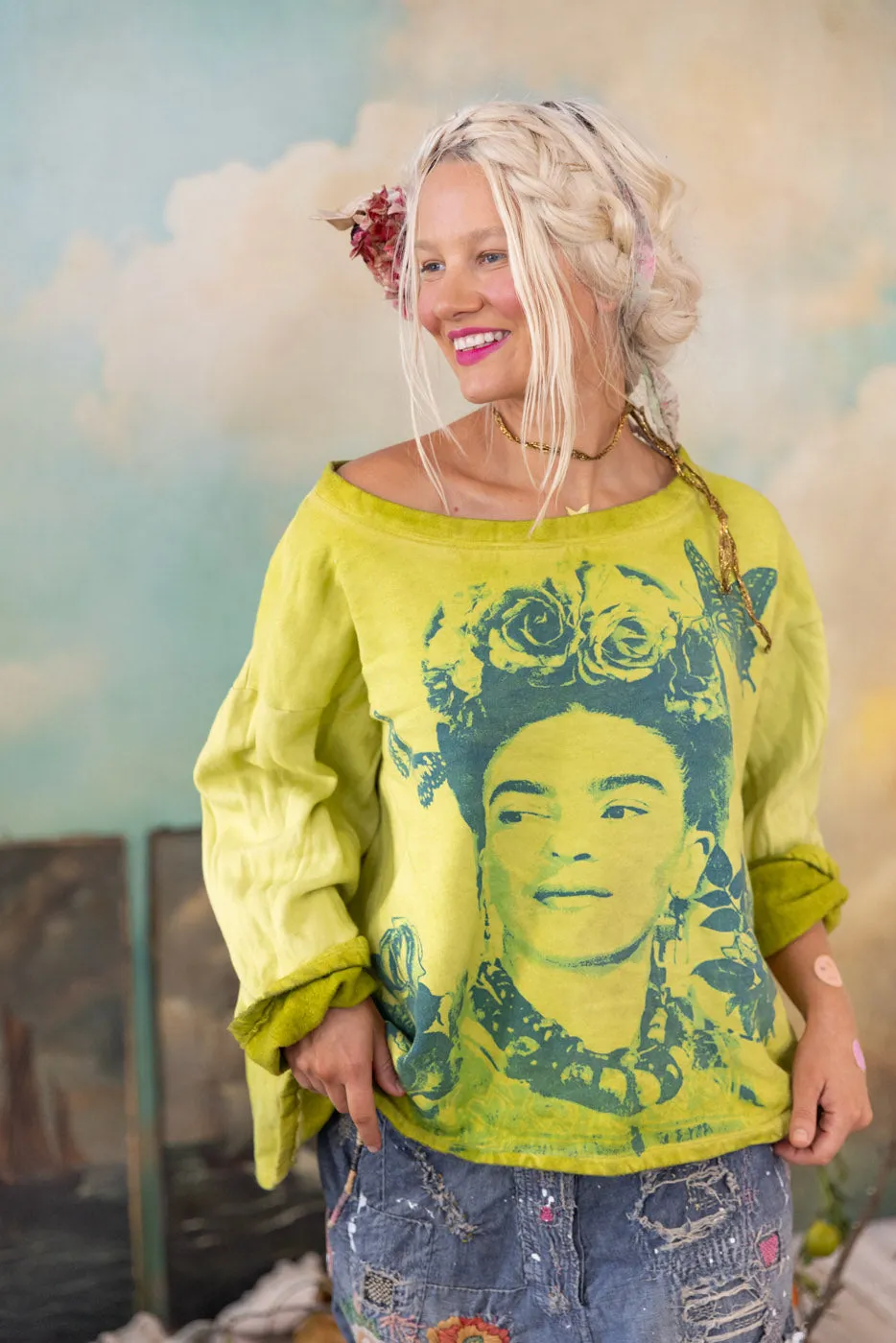 Frida Hermosa Sweatshirt sold by Magnolia Pearl