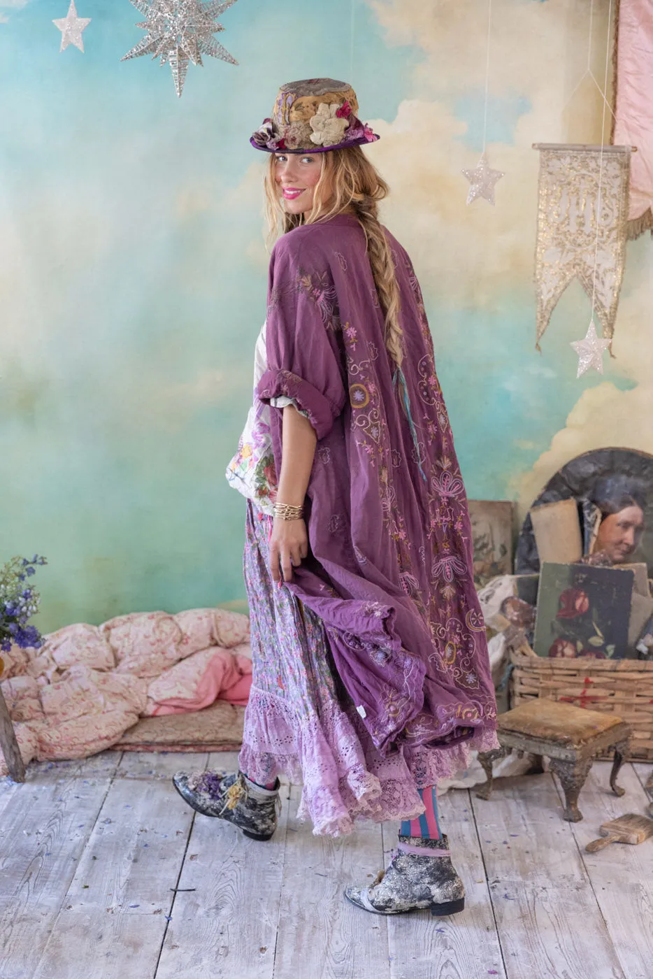 Embroidered Belinay Kimono sold by Magnolia Pearl