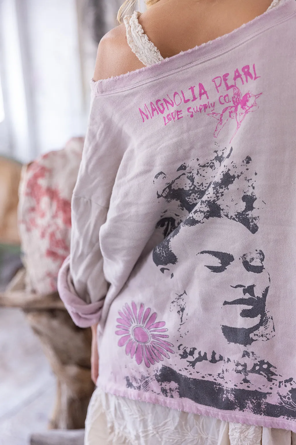 Flight Flowers Frida Nago Sweatshirt sold by Magnolia Pearl product image thumbnail 4