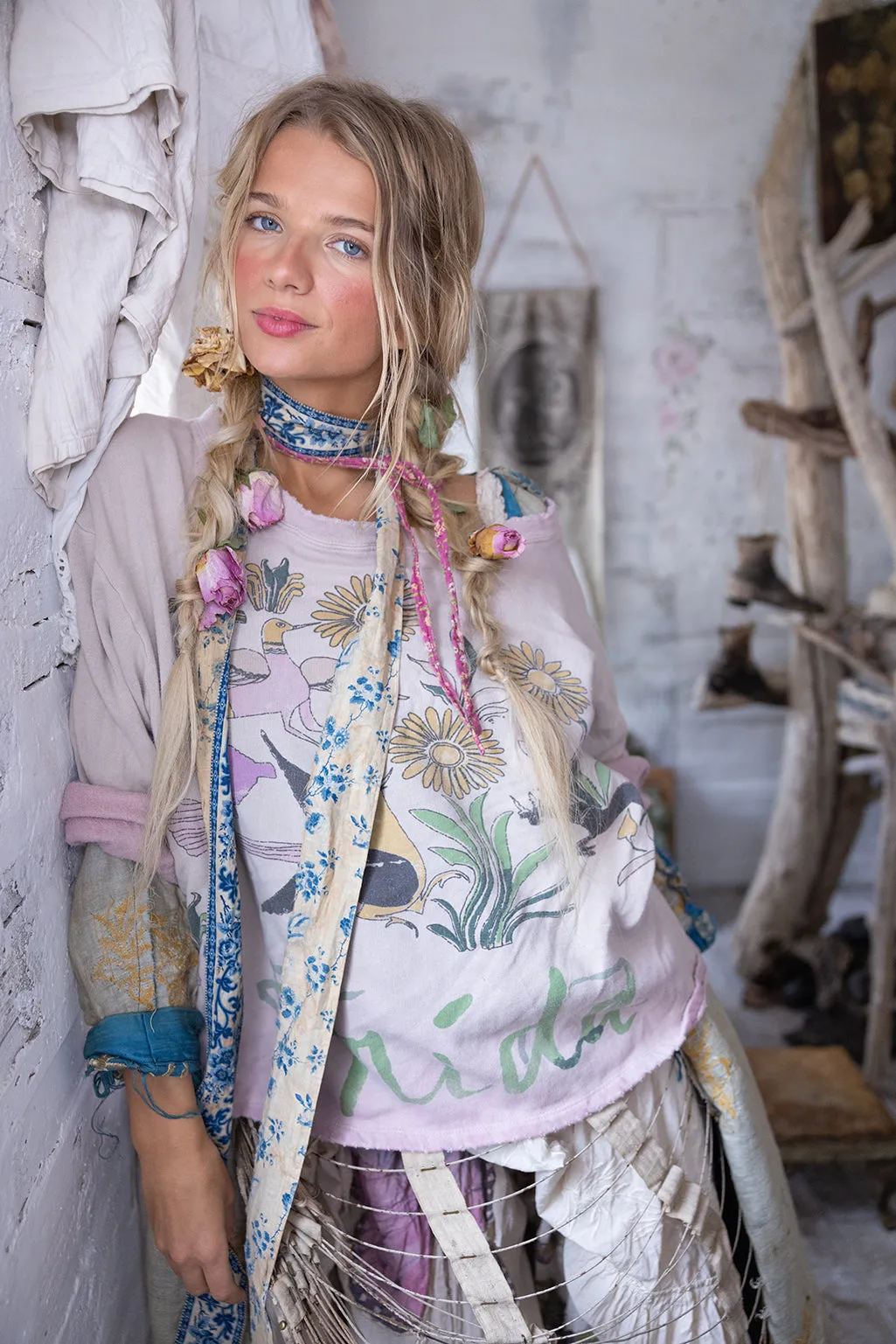 Flight Flowers Frida Nago Sweatshirt sold by Magnolia Pearl product image thumbnail 5