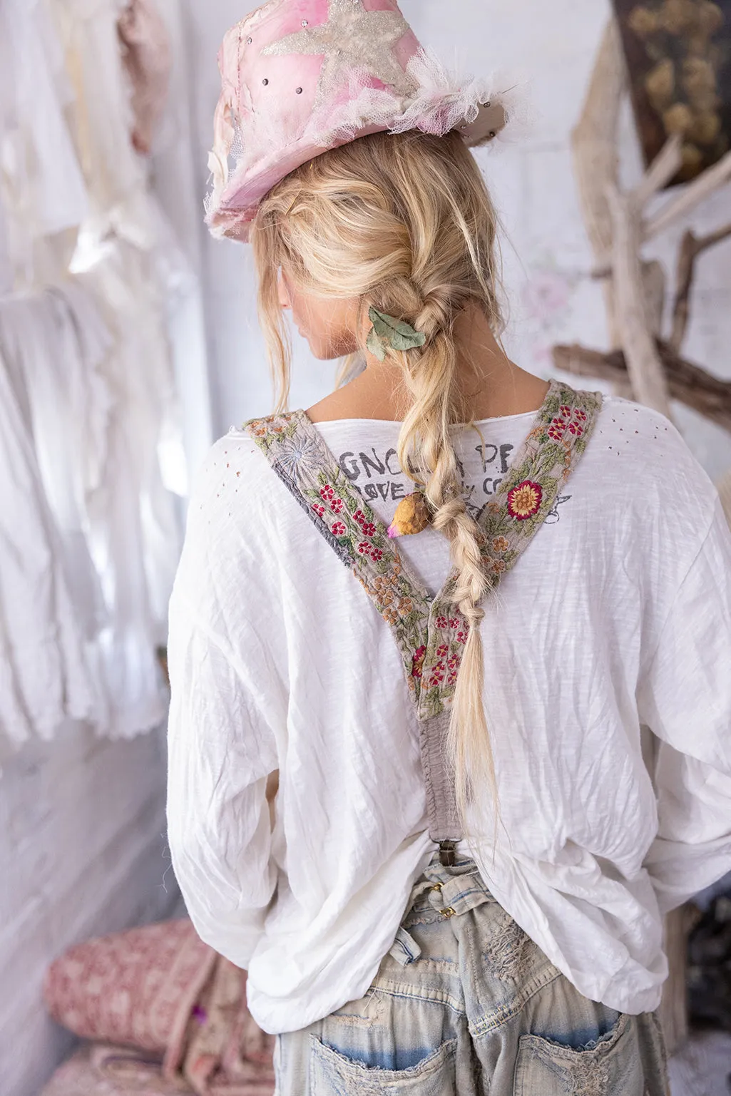 Embroidered Shae Suspenders sold by Magnolia Pearl product image thumbnail 4