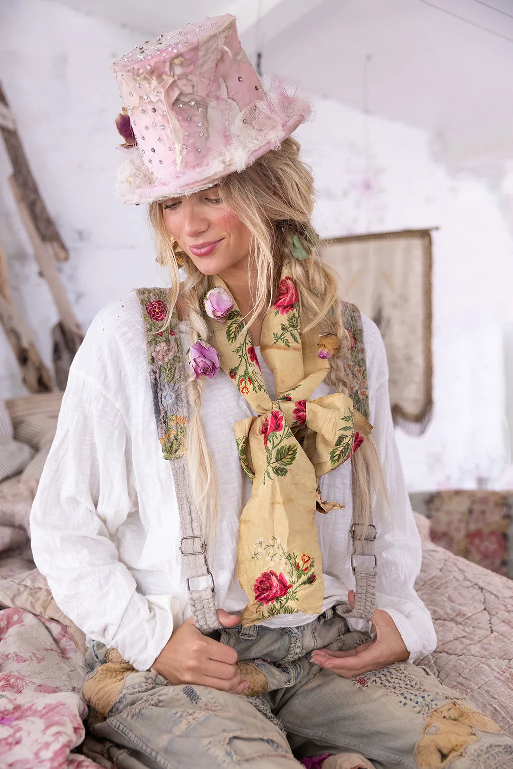 Embroidered Shae Suspenders sold by Magnolia Pearl