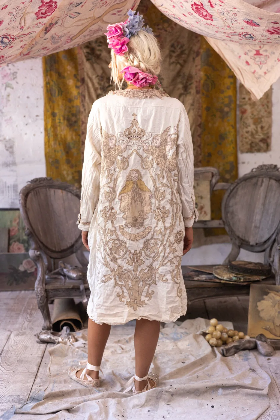 Leola Embroidered Smock Coat sold by Magnolia Pearl product image thumbnail 5
