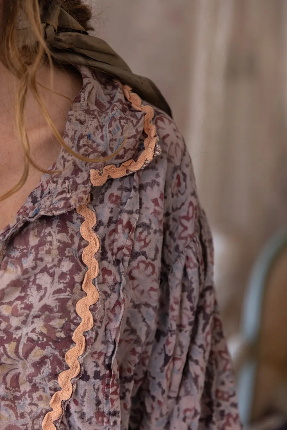 Block Print Tora Shirt sold by Magnolia Pearl product image thumbnail 5