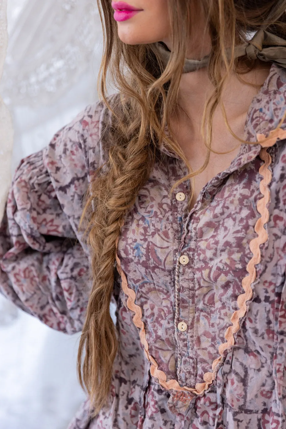 Block Print Tora Shirt sold by Magnolia Pearl product image thumbnail 4