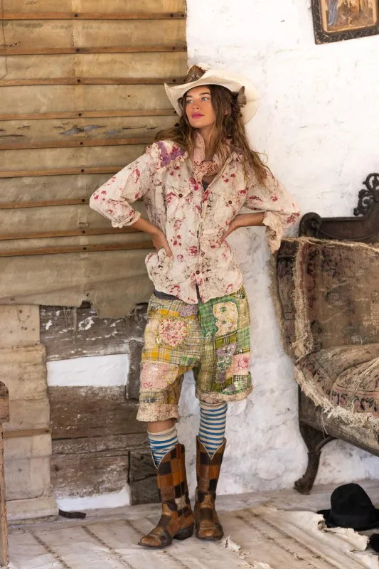 Patchwork Miner Shorts sold by Magnolia Pearl