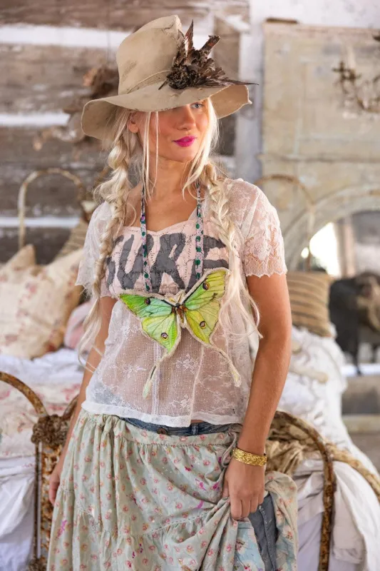 Luna Moth Jabot sold by Magnolia Pearl