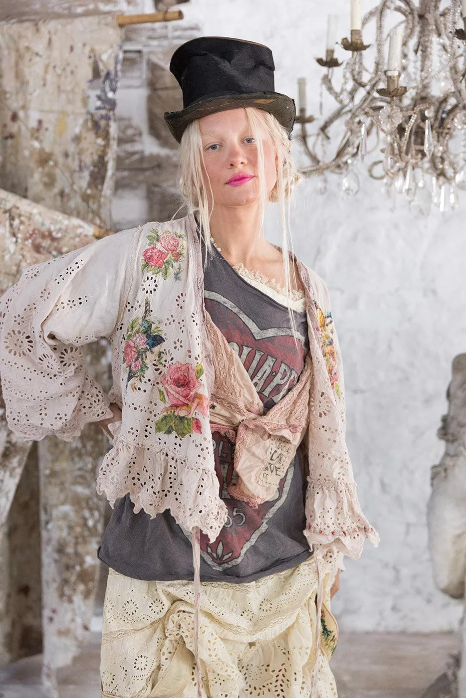 Eyelet Lise Lotte Piano Shawl sold by Magnolia Pearl product image thumbnail 3