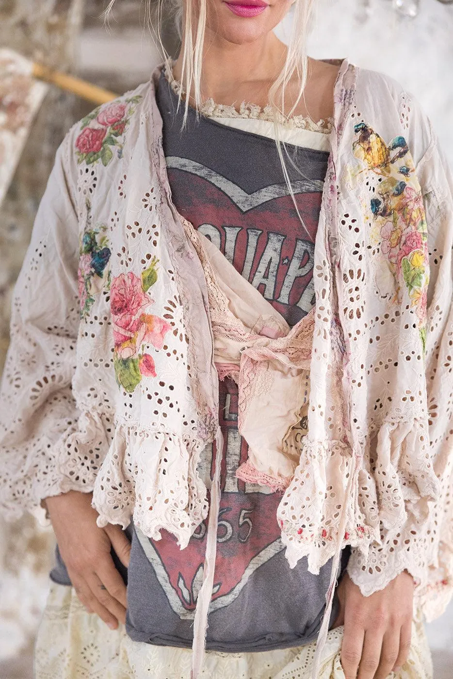 Eyelet Lise Lotte Piano Shawl sold by Magnolia Pearl product image thumbnail 5