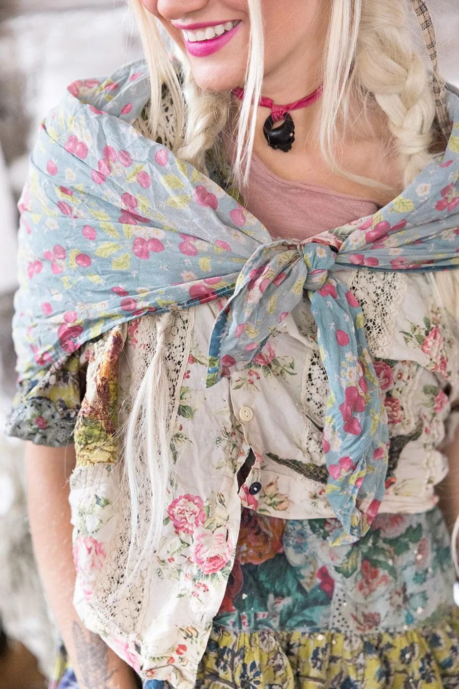 Cherry Picking Scarf sold by Magnolia Pearl product image thumbnail 2