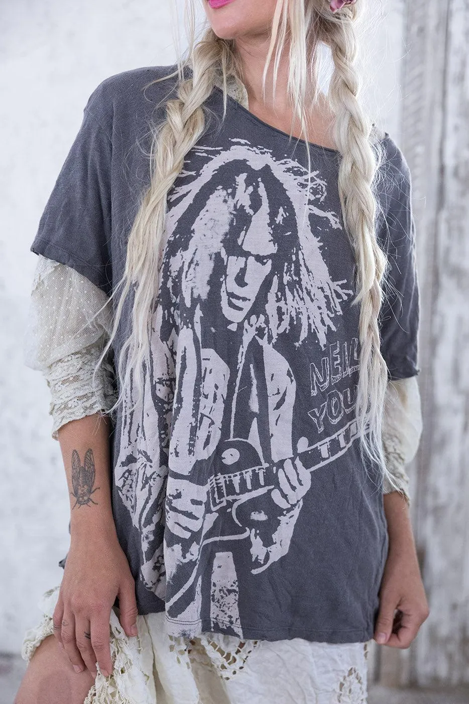 Neil Young Tee sold by Magnolia Pearl product image thumbnail 3