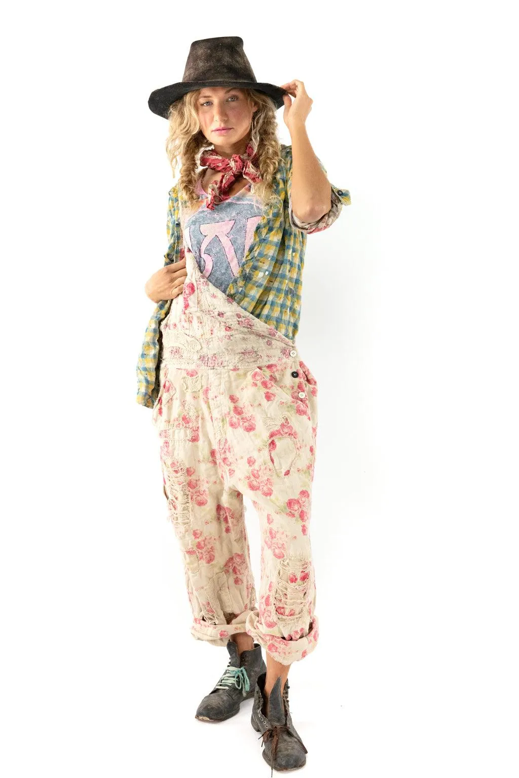 Floral Print Overalls sold by Magnolia Pearl