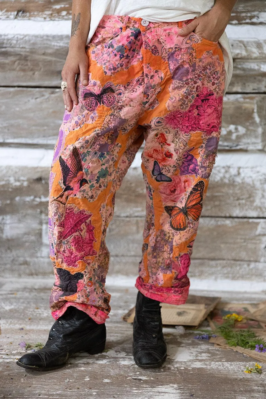 Quilt Nature Love Miner Pants sold by Magnolia Pearl product image thumbnail 3