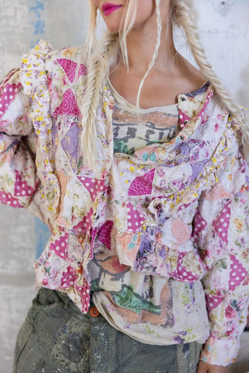 Quiltwork Bach Cropped Jacket sold by Magnolia Pearl product image thumbnail 2