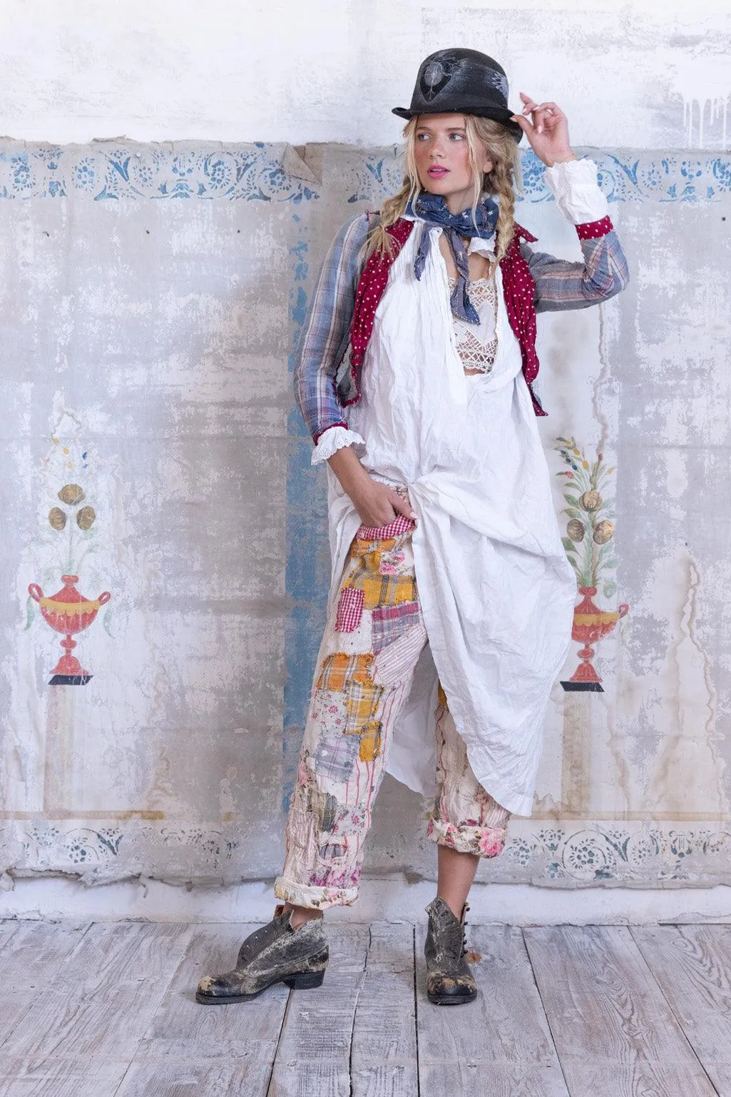 Patchwork Miner Pants sold by Magnolia Pearl